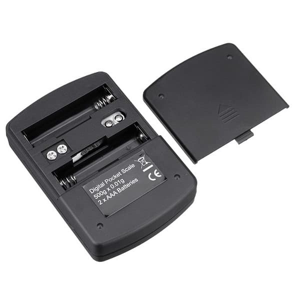 Professional Mini Scale 500g 0.01g Battery Hatch